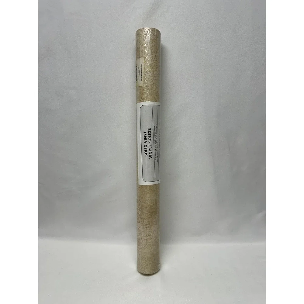 WARNER SOLID VINYL WALLPAPER LAB5161‎ GOLD TEXTURE PREPASTED PEELABLE SCRUBABLE